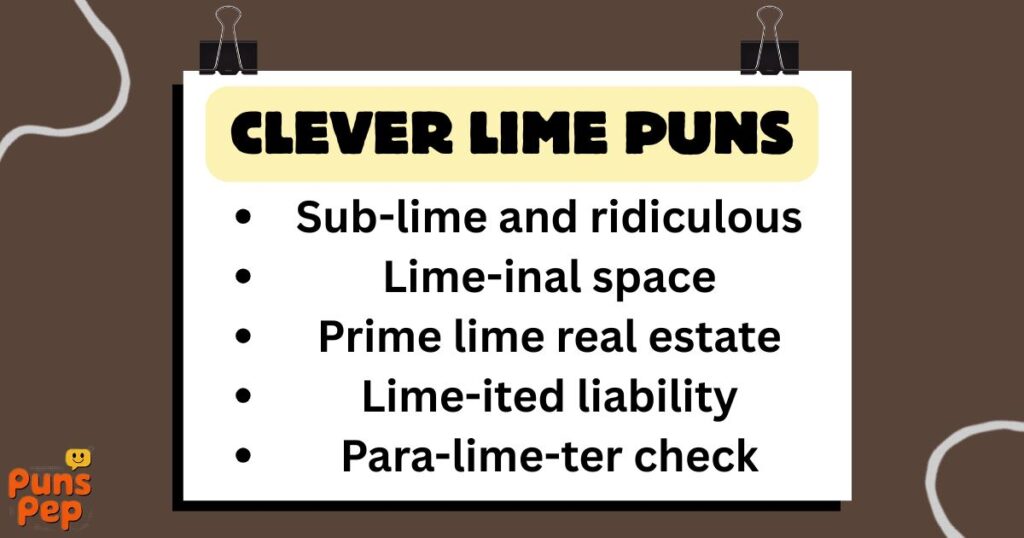 Clever Lime Puns