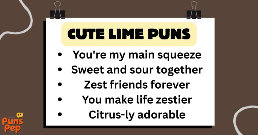Cute Lime Puns