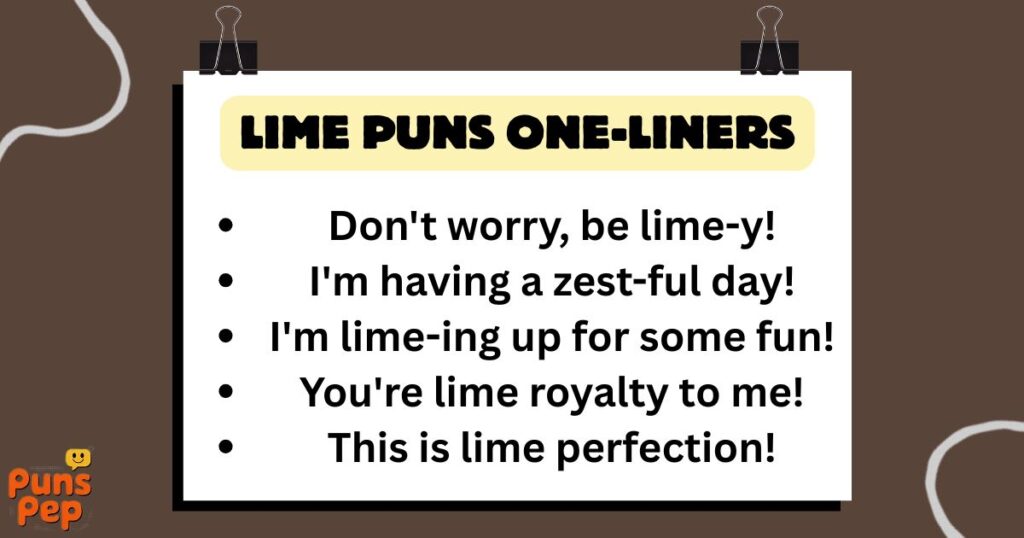 Lime Puns One-Liners