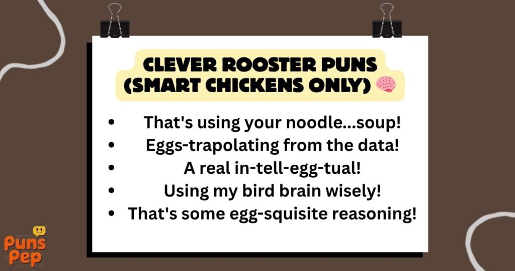 Clever Rooster Puns