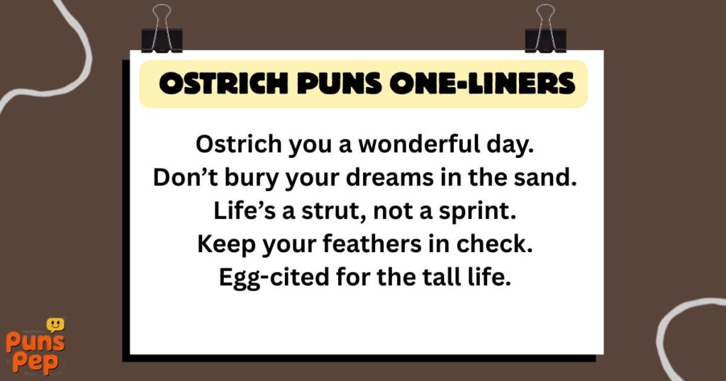 Ostrich Puns One-Liners