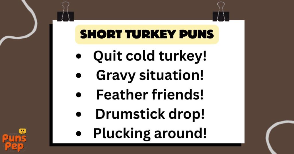 Short Turkey Puns