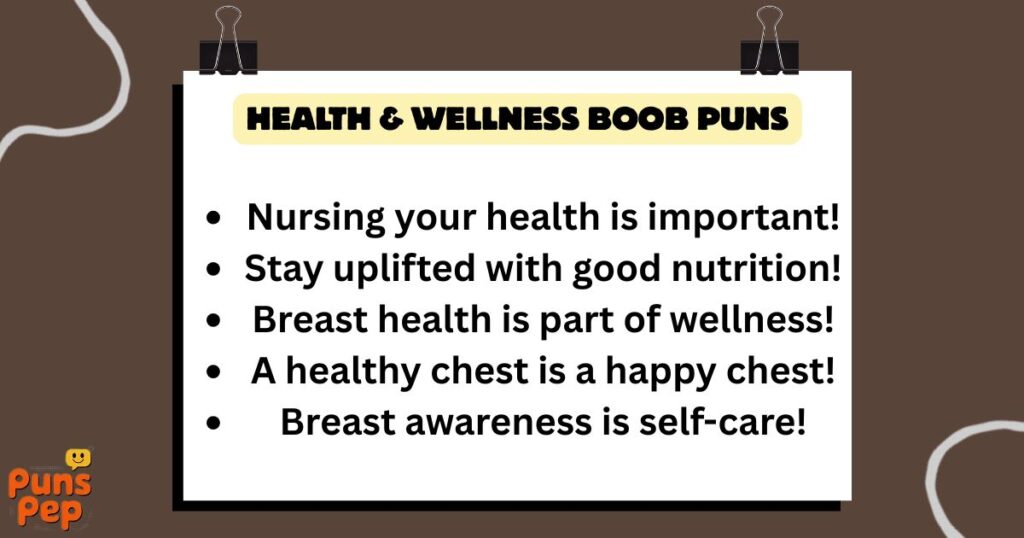 Health & Wellness Boob Puns